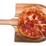 pizza peel with dough